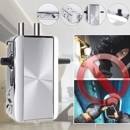 Vista 5 de Cerradura de puerta inteligente electrónica con control remoto, sistema de control de acceso de cerrojo inalámbrico antirrobo inteligente sin llave