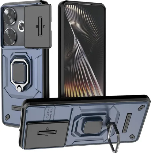 Vista 14 de Funda de teléfono móvil para Xiaomi Redmi A3/Xiaomi Poco C61 Soporte de coche Soporte Ventana corredera Cubierta protectora a prueba de golpes