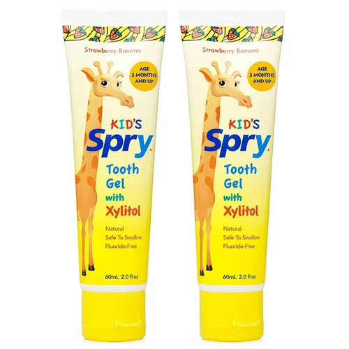 Vista 11 de Spry Pasta dental natural de xilitol para bebé, niño pequeño y niños de 3 meses en adelante - Gel dental sin flúor, sabroso, apoya el desarrollo