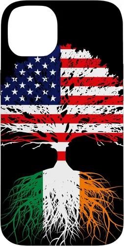 Vista 15 de iPhone 16 Ireland Born Irish Family Roots Irish American US Flag Gift Case