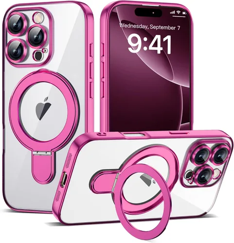 Vista 67 de Funda compatible con iPhone 12 con soporte de anillo magnético invisible [compatible con Mag-Safe] [Protector completo de lente de cámara] Funda