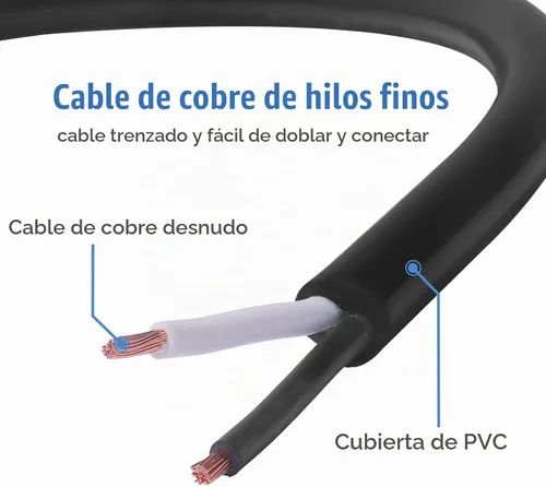 Vista 5 de Cable de repuesto para herramientas eléctricas, 2 clavijas, polarizado, calibre 18, cable de alimentación de repuesto de 10 pies, resistente, 110 V
