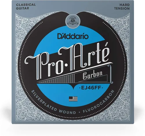 Vista 2 de D'Addario Cuerdas de guitarra Pro-Arte Classical Guitar Strings EJ46FF - Cuerdas de carbono - Envoltura chapada en plata, dinacore compuesto