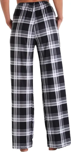 Vista 3 de X-Image Pantalones de pijama casuales cómodos para mujer con bolsillos y cordón