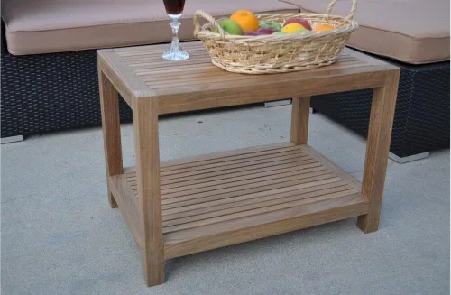 Vista 2 de Anderson Teak Mesa auxiliar Windsor de 2 niveles