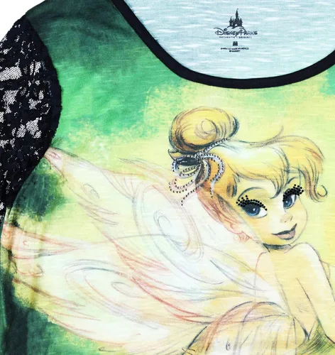 Vista 5 de Disney Junior's Tinker Bell encaje acento Jersey Top