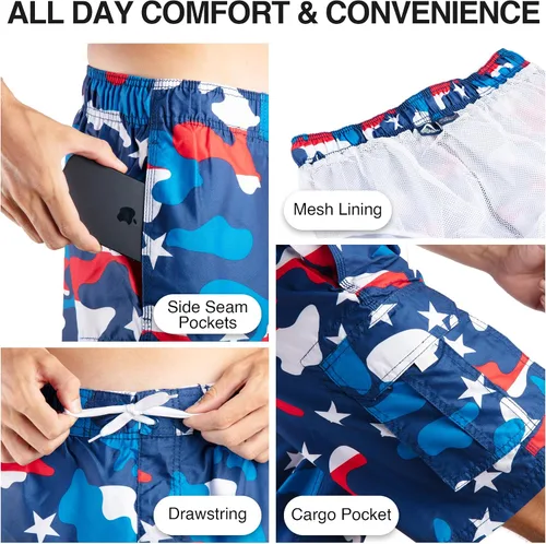 Vista 3 de Kanu Surf - Traje de baño Mirage para hombre (talla regular y grande)