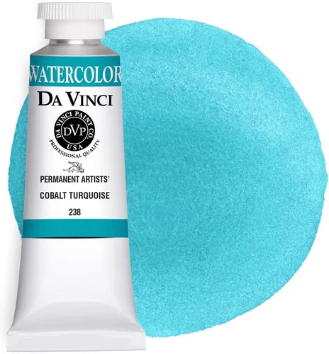 Vista 27 de DA VINCI PAINTS Pintura Acuarela Profesional para Artistas, Azul Cobalto, 15mL