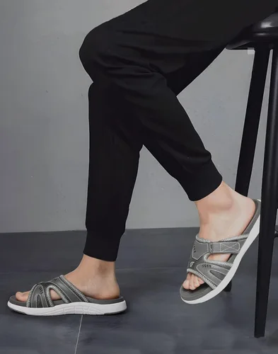 Vista 7 de COFACE Sandalias de recuperación deportiva para hombre, fascitis plantar, suaves, ligeras, ortopédicas