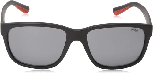 Vista 2 de POLO RALPH LAUREN Lentes de sol rectangulares Ph4142 para hombre