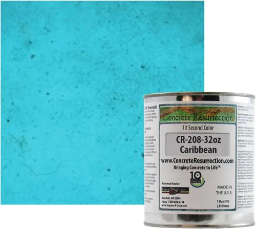 Vista 18 de Tinte profesional para hormigón de secado rápido, fácil de usar. Tinte de acetona Concrete Resurrection de 10 segundos color 32 oz (ámbar)