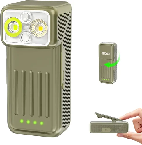 Vista 13 de Linterna EDC recargable, linterna de bolsillo brillante de 3300 lúmenes, mini linternas con carcasa luminosa y magnética, linternas impermeables