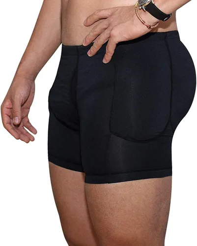 Vista 3 de Ropa interior acolchada para hombre con refuerzo de glúteos, hip-up, ropa interior para adelgazar