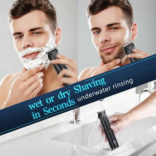 Vista 8 de Manscape - Cortadora de cuerpo y barba para hombres, impermeable Negro