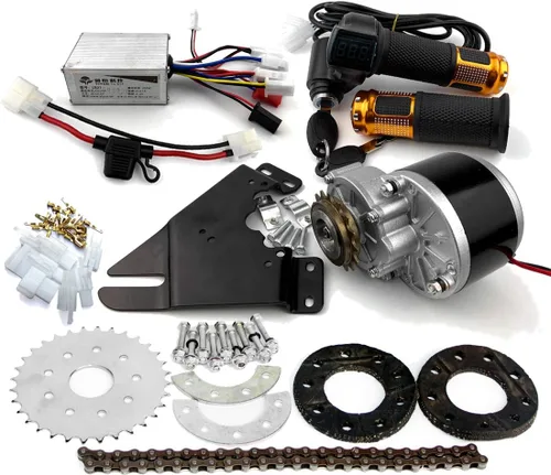 Vista 10 de Kit de conversión eléctrica para bicicleta común, 24V36V250W, cadena izquierda, personalizada para desviador eléctrico de L-faster