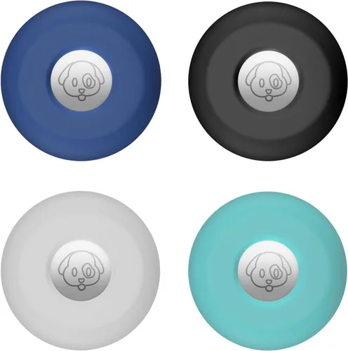 Vista 23 de Cibaabo - Soporte de AirTag para collar de mascota, con funda de silicona, para collar de mascota de 0.8 a 1.2 pulgadas