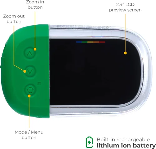 Vista 6 de Cámara submarina Polaroid - 18MP 4K UHD, impermeable para esnórquel y buceo con pantalla LCD, recargable por USB