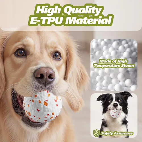 Vista 7 de FOXMM E-TPU - Pelotas de tenis interactivas alternativas para masticadores agresivos, juguetes masticables indestructibles para la dentición