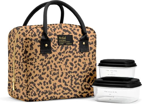 Vista 15 de Fit & Fresh - Lonchera Bloomington para mujeres - Lonchera grande aislada para el trabajo con contenedores, resistente a fugas, resistente a Bubble