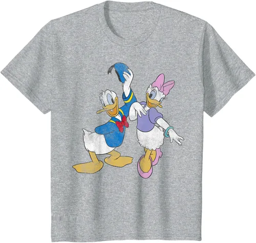 Vista 7 de Disney Mickey and Friends Donald and Daisy - Camiseta desgastada Blanco