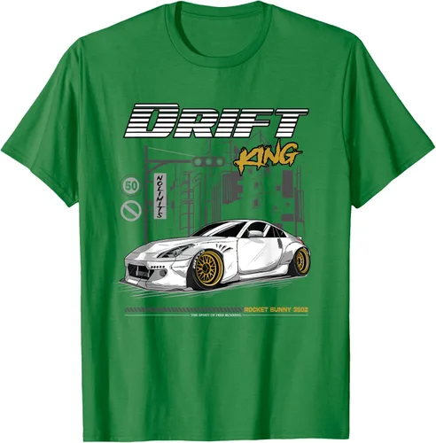 Vista 4 de Z34 370 Fairlady Z - Camiseta gráfica de cuerpo ancho, Negro, S
