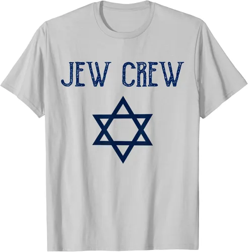 Vista 77 de Camiseta Jew Crew Jewish Star, gris, S