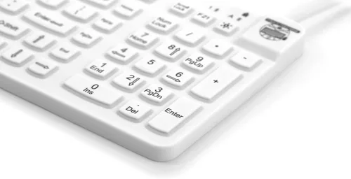 Vista 3 de Man & Machine Teclado Really Cool, sellado impermeable - Blanco