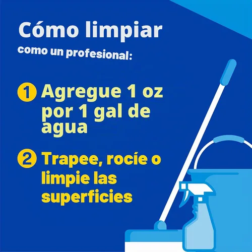 Vista 5 de Pine-Sol CloroxPro Limpiador multisuperficie, limón fresco, 80 onzas líquidas Professional Strength Clorox All Purpose Cleaner, Tackles Allergens