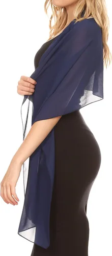 Vista 4 de Sakkas Jona - Bufanda de gasa suave y transparente para mujer