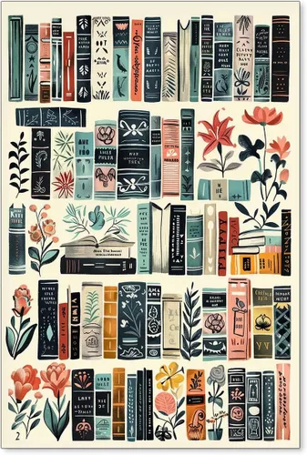Vista 13 de Haitunone Arte de Pared de Lectura Femenina Victoriana Academia Oscura Libros Melancólicos Póster Pintura al Óleo Antigua Impresiones en Lienzo