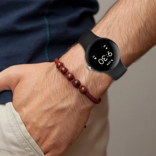 Vista 7 de RuenTech Compatible con las correas de reloj Google Pixel, correas de repuesto de silicona suave, pulseras deportivas ajustables para reloj