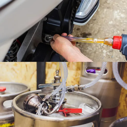 Vista 6 de MECCANIXITY 1m Tubo de Goma de Silicona 25.4mm ID Tubo de Plástico Flexible Manguera de Aire para Elaboración de Cerveza, Fabricación de Vino 25.4mm