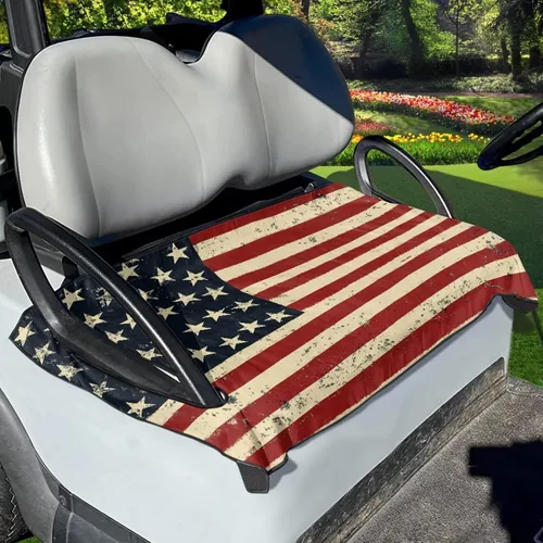 Vista 26 de Fundas universales para asiento de carrito de golf, suaves y cómodas, protección para todo tipo de clima, funda para carrito de golf para 2