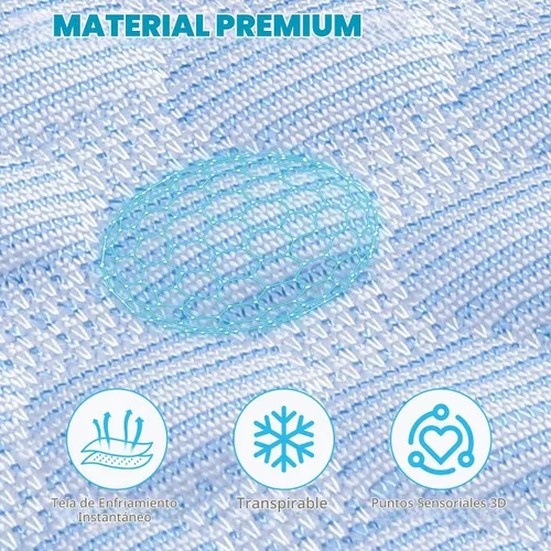 Vista 3 de Cama hamaca elevada para gatos, cuna hexagonal elevada para gatos con tela transpirable de gorro de hielo y bloque antideslizante, alfombrilla