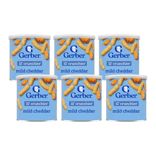 Vista 9 de Gerber Graduates Little Crunchies Aperitivos de maíz de grano entero, paquete variado, 1,48 onzas (Paquetes de 6)