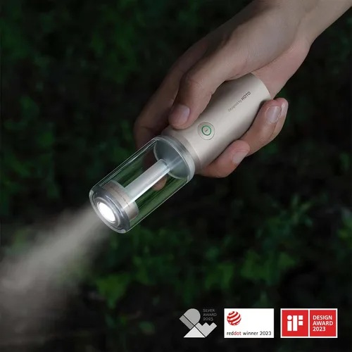 Vista 4 de HOTO Linterna de Camping al Aire Libre Recargable, Linterna de Camping 3-en-1 3100mAh, Lámpara de Camping Resistente al Agua IP66 con Gancho