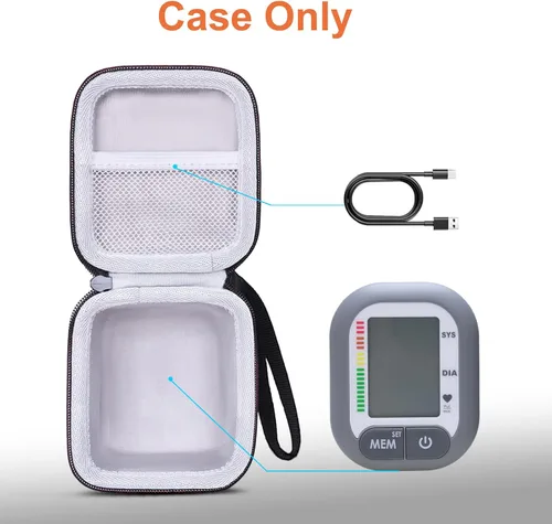Vista 7 de LTGEM - Funda compatible con monitor digital de presión arterial Medline para muñeca, solo funda