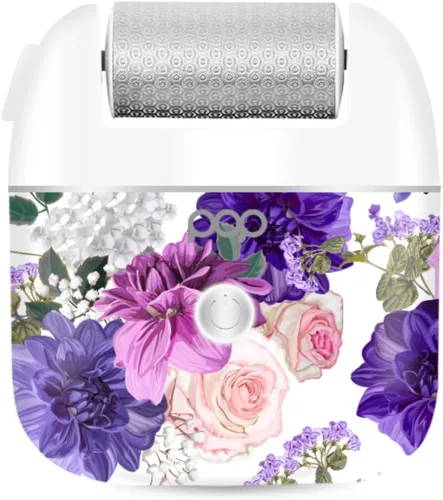Vista 3 de Pedi Pro - Lima eléctrica para pies, removedor eléctrico de callos para pies, herramienta exfoliante de pies Pedi Spa para hombres/mujeres (floral)