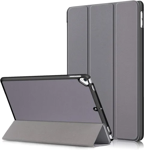 Vista 10 de Para Apple iPad de 9ª/8ª/7ª generación de 10.2 pulgadas (2021/2020/2019), cubierta trasera transparente de TPU a prueba de golpes