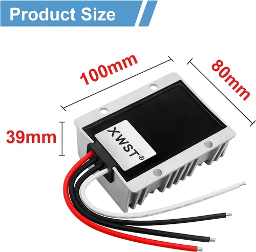 Vista 3 de Estabilizador DC DC 9V-36V a 13.8V 15A 207W Boost Buck Convertidor Impermeable Regulador de Voltaje Automático Auto Step Up Down 13.8V Volt