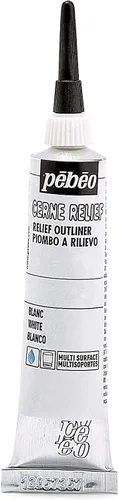 Vista 11 de Pebeo Vitrail, Pintura Dimensional para Contorno en Relieve, Tubo de 20 ml con Boquilla - Negro, 0.68 Oz Líquidas (Paquete de 1)