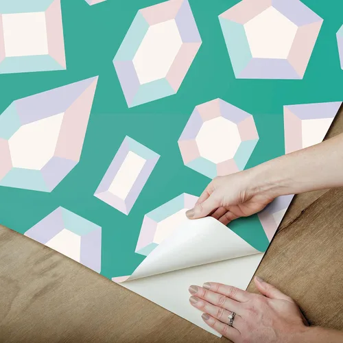 Vista 8 de LeLe Sadoughi Gems Peel & Stick - Papel tapiz para pegar y despegar
