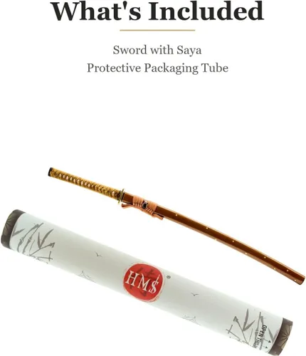 Vista 7 de Espada katana samurái japonesa de flor de ciruelo, forjada a mano, hoja de Damasco de acero al carbono 1045, arcilla, espiga completa, afilada