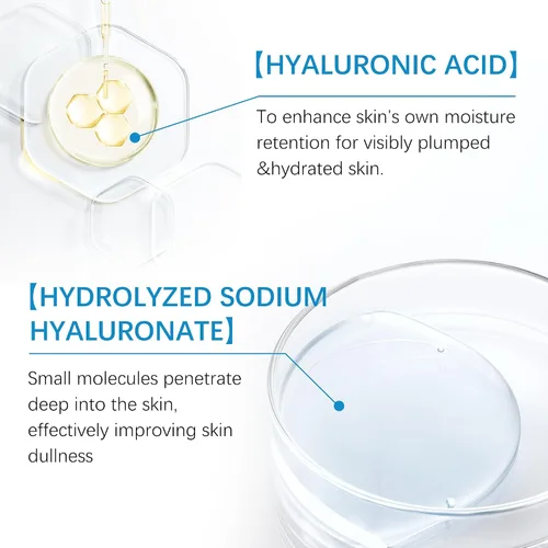 Vista 3 de Esencia de ácido hialurónico 8D, agua de equilibrio de la piel, suero facial relleno, antienvejecimiento, adecuado para pieles sensibles también
