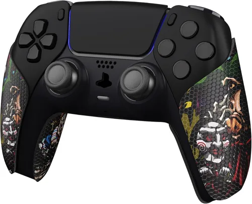 Vista 4 de eXtremeRate PlayVital Anti-Skid Sweat-Absorbent Controller Grip for ps5, Professional Textured Soft Rubber Pads Handle Grips for ps5 Controller