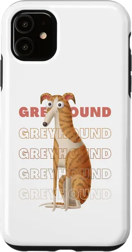 Vista 8 de Greyhound Big Eyes Funny Cartoon Sighthound Lover Design Case for iPhone 17