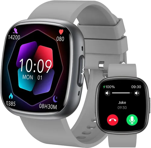 Vista 10 de Reloj inteligente resistente al agua, pantalla táctil HD de 1.72 pulgadas, rastreador avanzado de salud con más de 100 modos de ejercicio, Negro