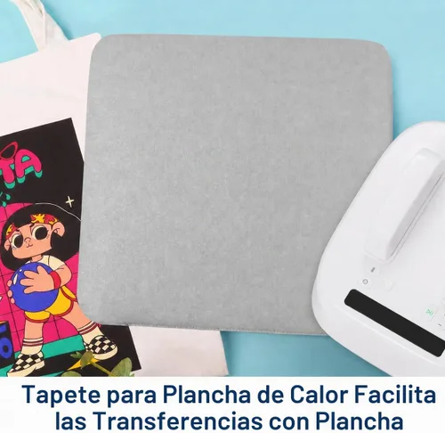 Vista 5 de HTVRONT Alfombrilla de prensa térmica compatible con máquina de corte Cricut, almohadilla de prensa de calor de 11.5 x 11.5 pulgadas