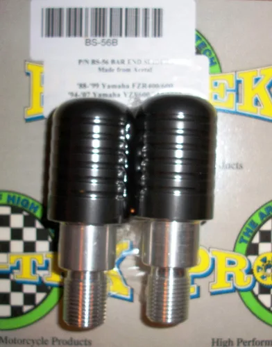 Vista 2 de Pro-Tek Yamaha FZ6 FZ-6 FZ 6 FZ6S FZ 6S FZ-6S Extremos de barra negros – deslizadores de barra 2004 2005 2006 2007 2008 2009