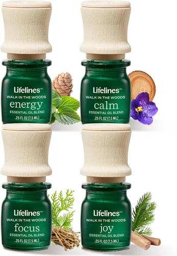 Vista 8 de Lifelines - Mezclas de aceites esenciales, set de descubrimiento de 5 paquetes - Aceites esenciales mezclados con bomba de precisión para difusores